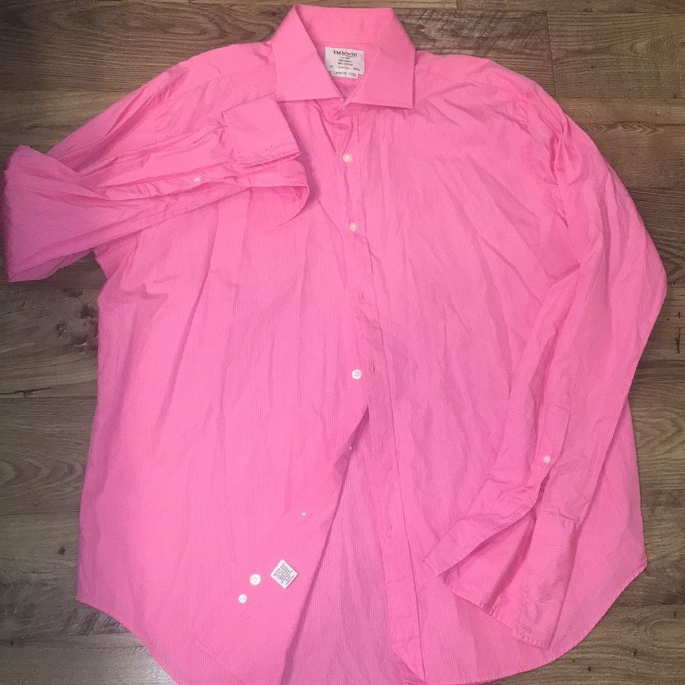 Hot Pink T M Lewin London French Cuff dress shirt